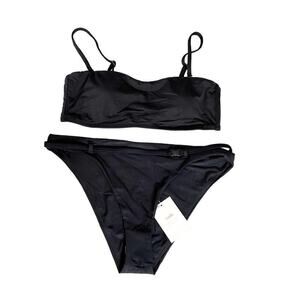 Andie Black Bikini Set Size Medium